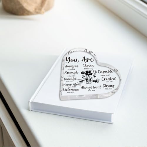 Cute Acrylic Mouse Desk Decor Gift for Women & Girls