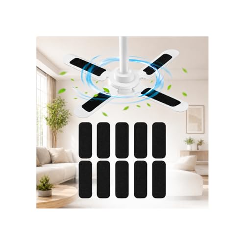 Washable Ceiling Fan Blade Air Filters - 10 Pack for Dust & Pet Hair