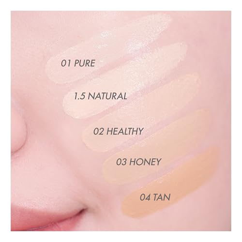 Amuse Dew Power Vegan Cushion Foundation Refill 1.5 Natural - Full Coverage, Dewy Finish