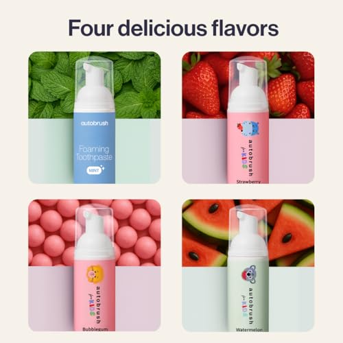 Autobrush Mint Foaming Toothpaste 1.69 Fl Oz - Fluoride-Free Whitening & Deep Cleaning