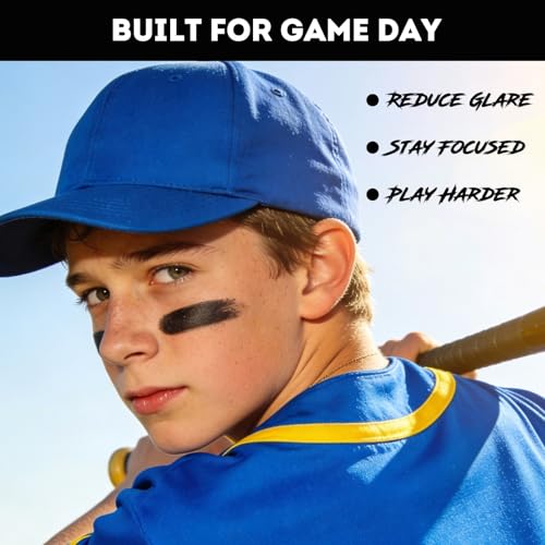 Warmify 16-Color Eye Black Stick Set for Football Baseball Softball — 34 Pack
