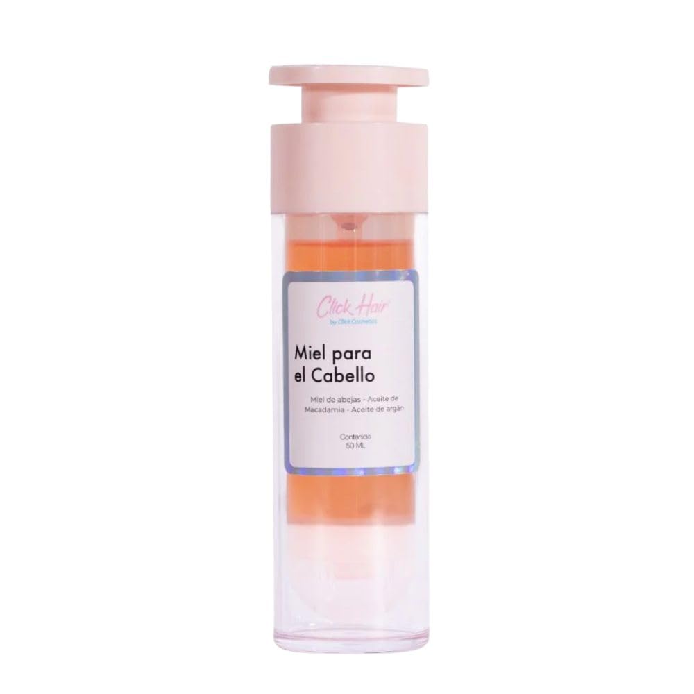 RUUFE Click Hair Shampoo de miel x 300ml, Acondicionador brillo intenso x 300ml Perfume de miel Click hair x 100ml, Mascarilla de miel Click hair x 300 ml y Miel Capilar click hair x 50ml (5 Pack)