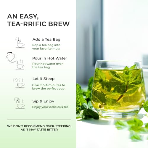 Of The Earth Pure Peppermint Herbal Tea - Caffeine-Free 30 Bags