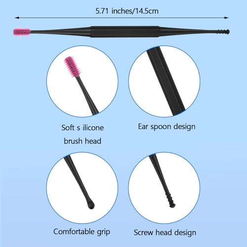 Q-Grips Ear Wax Removal Tool Kit - 6PCS Reusable Ear Cleaners
