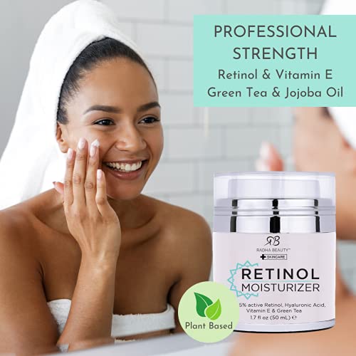 Radha Beauty 2.5% Retinol Moisturizing Face Cream with Hyaluronic Acid