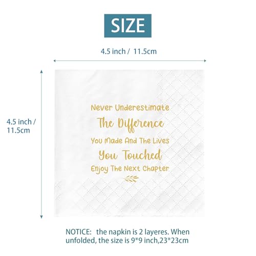 Going Away Party Napkins - 50 Eco-Friendly 2-Layer Napkins