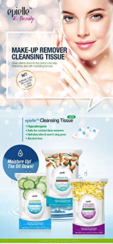 Epielle Tea Tree Makeup Remover Wipes - 60 Count Bulk Pack