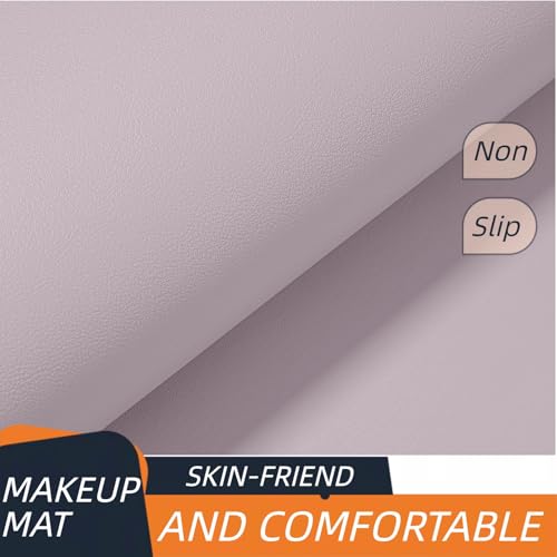 Metui Waterproof PU Leather Makeup Mat - 15.7"x23.6" Vanity Protector