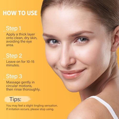 RIHAKO Pumpkin Enzyme Exfoliating Face Mask for Brightening Skin