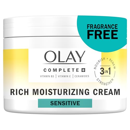 Olay Complete+ Rich Fragrance-Free Moisturizer 8.5oz - Hydrating, Nourishing & Strengthening for Sensitive Skin
