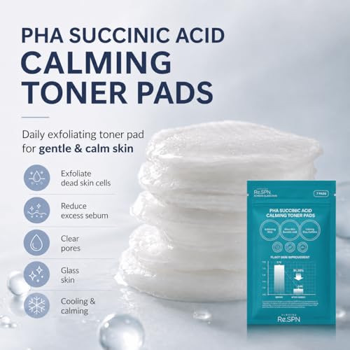 Re.SPN PHA Glass Skin Toner Pads with Succinic Acid & CICA (35ct)
