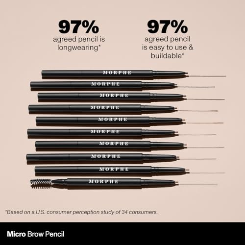 Morphe Micro Dual Eyebrow Pencil - Java - Ultra-Precise, Long-Lasting