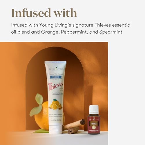 Young Living Thieves Whitening Toothpaste - Natural Fluoride-Free Oral Care - 4 oz