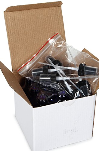 Vivaplex 2 oz Cobalt Blue Glass Bottles with Fine Mist Sprayers - 6 Pack