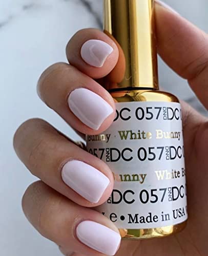 DAISY DND White Bunny Gel Nail Polish & Matching Lacquer Duo Set