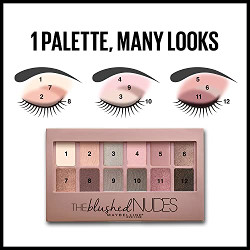 Maybelline Blushed Nudes Eyeshadow Palette - 12 Pigmented Shades