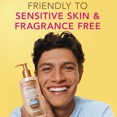 Jergens Natural Glow Hydrating Tanning Lotion with Hyaluronic Acid - 8.3 Fl Oz
