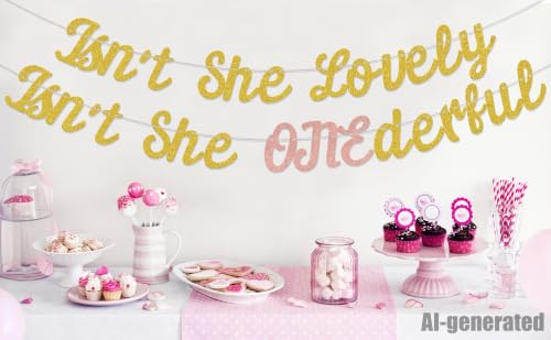 Isn't She Lovely ONEderful Banner | 1st Birthday Decorations