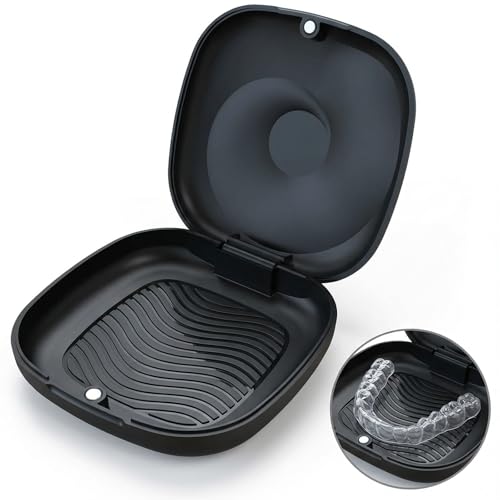 BVN Magnetic Seal Slim Orthodontic Dental Case - Black