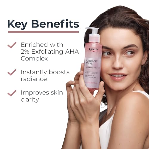 Eucerin Radiant Tone Exfoliating Face Cleanser Gel with AHA