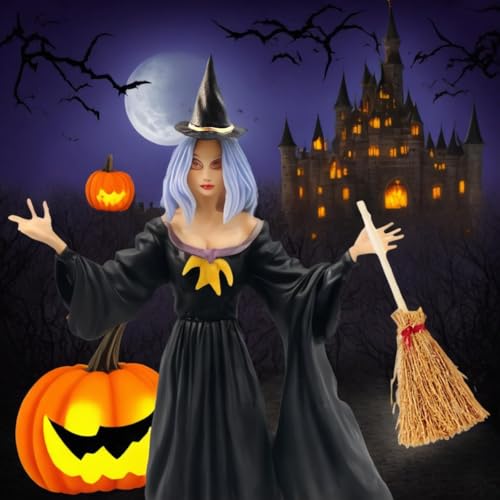 Mini Witch Hat and Broom Set - 50PCS Halloween Party Decorations