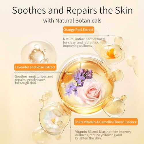 ELT Vita.C Vitamin C Sheet Mask 10 Pack - Brightening, Hydrating, Vegan Korean Face Mask