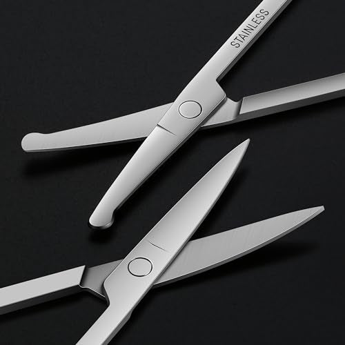 Rounded 24 PCS Grooming Scissors for Men & Women - Precision Safety Tips