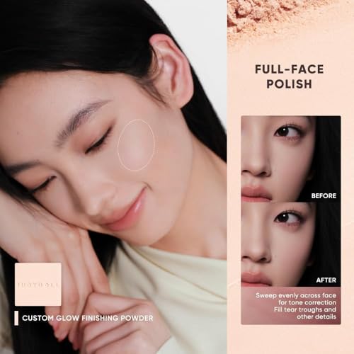 JUDYDOLL Highlight & Contour Palette, All-in-One Matte Highlighter Contour Compact,Natural Brightening Finish for Cool Fair & Olive Skin (05 Feather Glow Palette)