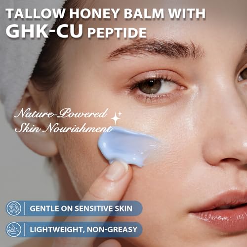 GHK-CU Copper Peptide Beef Tallow Honey Balm for Face & Body Skin