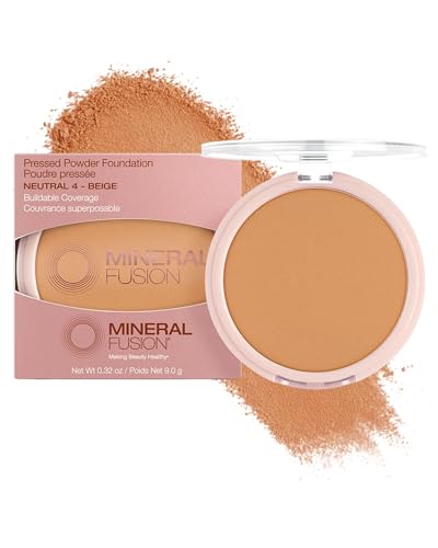 Mineral Fusion Pressed Powder Foundation - Matte Finish, Neutral 4