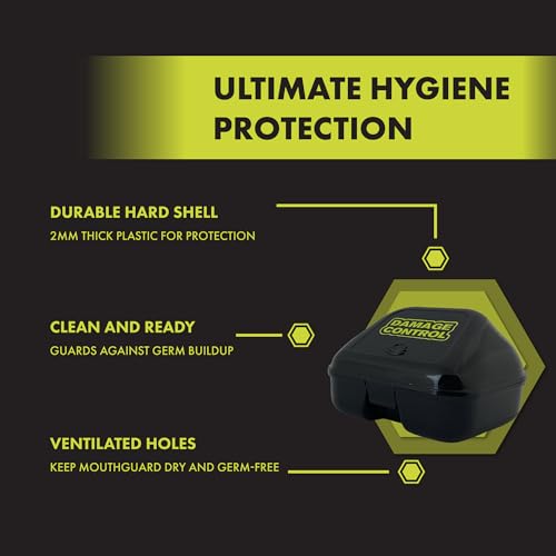 Damage Control Hard Shell Mouth Guard Case - Heavy Duty & Ventilated