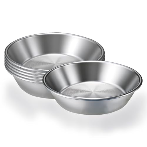 BoAn 304 Stainless Steel Dipping Bowls - Set of 6, 4.6 Inch Sauce Bowls for Condiments