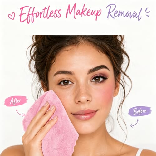 UNIMADE 20 Pack Makeup Remover Cloths - Soft & Absorbent Facial Towels