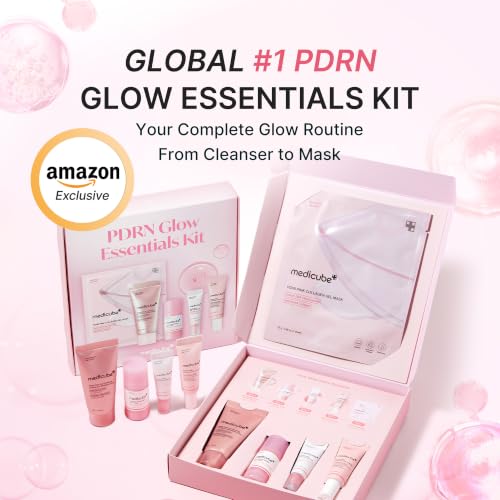 Medicube PDRN Glow Essentials Kit - 5-Step Mini Skincare Travel Set