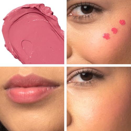 Palladio Liquid Blush for Cheeks & Lips - Cool Pink 0.16 Fl Oz, 2-in-1 Vegan Makeup