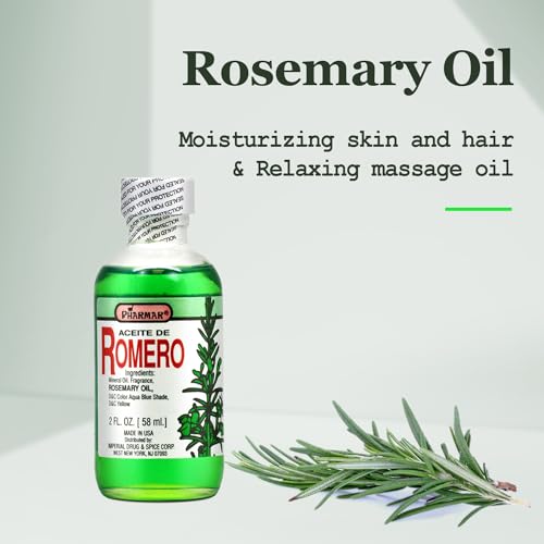 Pharmark 100% Pure Rosemary Essential Oil - 2 oz Bottles (2-Pack)