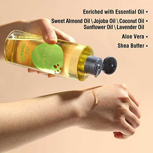 Lavender & Coconut Bath Oil with Sweet Almond, 8.8 fl oz (Pack of 2)