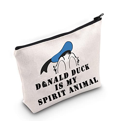 LEVLO Duck Spirit Animal Makeup Bag - Zipper Pouch Gift
