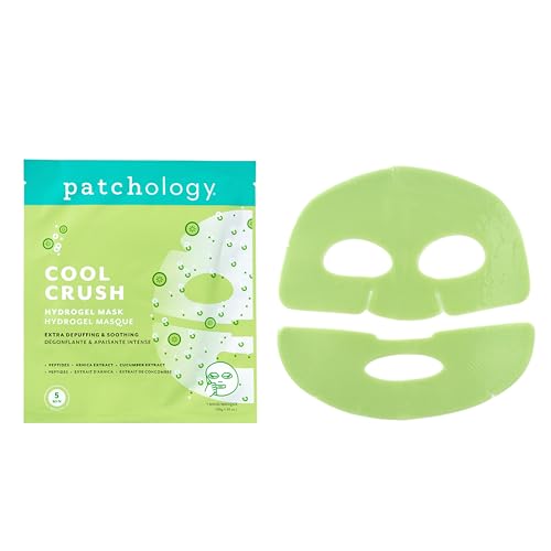 Patchology Serve Chilled Crush Hydrogel Mask 1 Count – Depuffing Cooling Face Mask