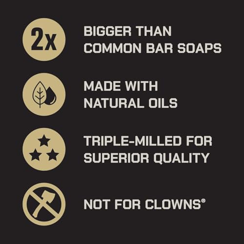 Duke Cannon Men's Extra Large Bar Soap Pack of 2 - Midway Citrus & Cedarwood, 10 oz - Natural, Made in USA