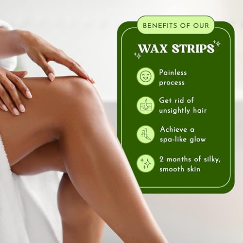 MOOM Wax Strips - 48 Reusable Body & Facial Hair Removal Strips