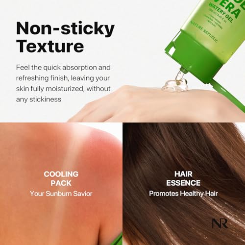 Nature Republic Aloe Vera Watery Gel - Quick Hydration & Cooling Relief