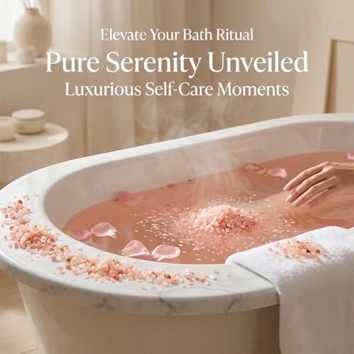 MAQIHAN Pink Himalayan Bath Salt - 10 Oz Unscented Spa Soak