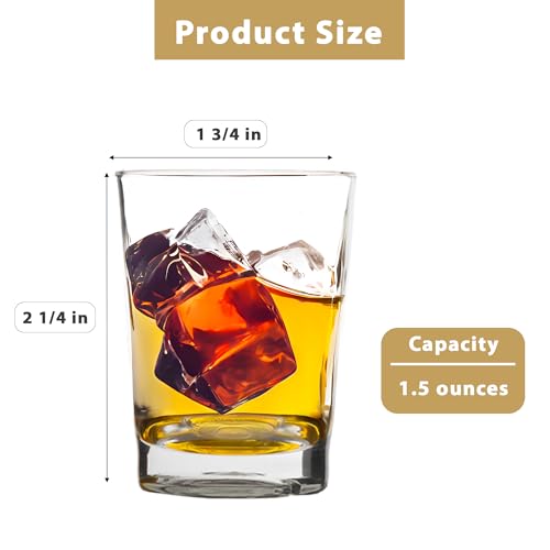 Lily's Home 1.5 oz Unbreakable Shot Glasses Set of 4 - BPA-Free