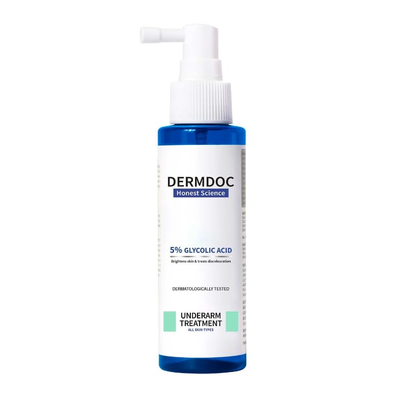 DermDoc 5% Glycolic Acid Underarm & Body Exfoliating Spray 3.38 fl oz