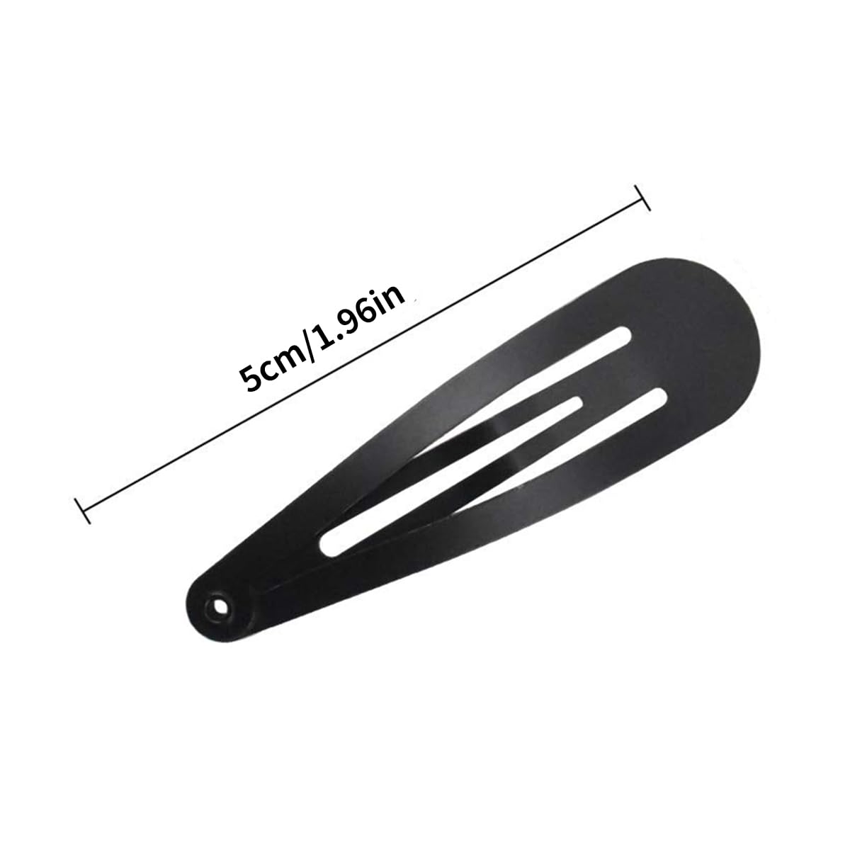 50Pack Black 2 Inch Women Metal Snap Hair Clips Accessories No Slip Hair Barrettes Women Hair Accessories for Fine Thick Curly Hair