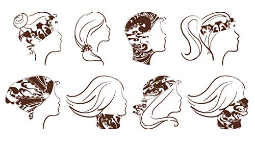 Karma Meadow Stretchy Fabric Hair Headband & Scarf - White (Pack of 2)