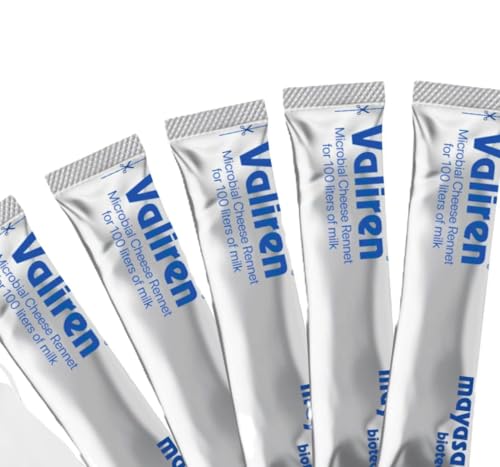 Pack of 5 Non-GMO Rennet Coagulant Sticks for Cheese Making