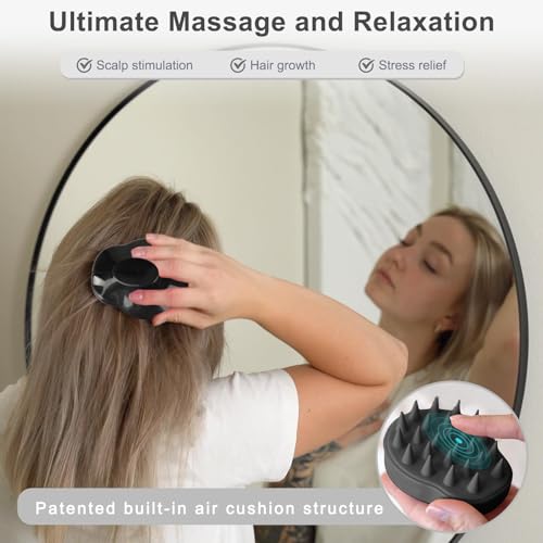 FREATECH Scalp Scrubber Massager for Hair Growth & Dandruff