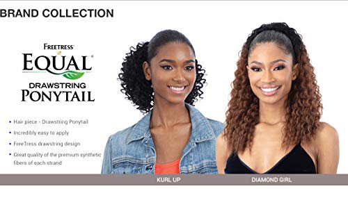 Freetress Equal Drawstring Ponytail Diamond Girl OT30 Ombre Two-Tone Light Auburn